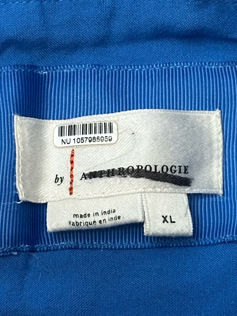 Anthropologie Blue The Helena Square-Neck Tiered Midi Dress Size XL 38331 - Picture 10 of 13